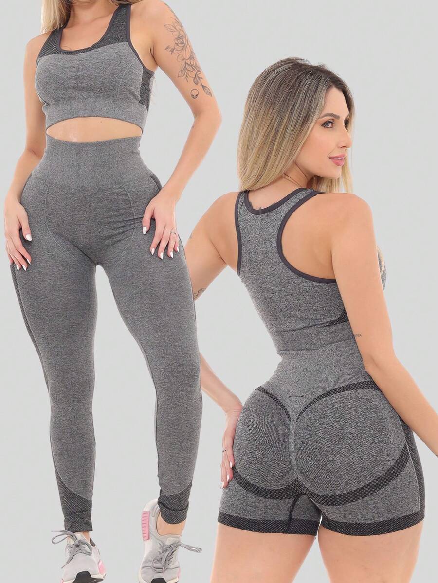 Women Two-Piece Outfits - 灰色 - 查看 1
