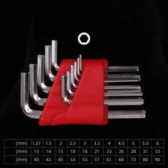 11 Pcs Metric Allen Wrench Set L Wrench Keys Size Allen Key Short Arm Vehicle Repair Tool Set Home Hand Tools