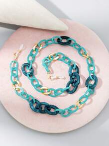 1pc Colorful Mixed Metal Circle Buckle Women Eyeglass Chain Glasses Accessories For Women - Multicolor - View 15