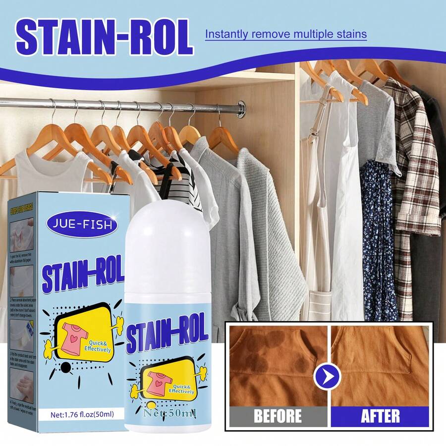 Portable Washable Clothes Ball To Remove Oil Stains Coffee Stains Makeup Stains White Coat Stain Remover - 50ml Box - View 1