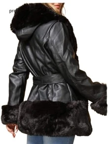 Women Jackets - Black and White - View 2