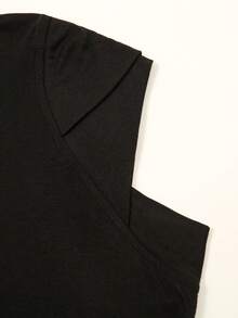 1入時尚柔軟的交叉內禦頭巾帽，適用於穿戴阿巴亞的日常彈性頭巾 - 純色 - 查看 4