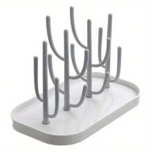 1 pièce Porte-bouteille de bébé en forme de cactus/arbre à vœux, support multifonctionnel de drainage pour biberons et tasses de bébé, étagère de rangement détachable