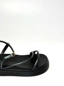 Women Platforms & Wedge Sandals - 黑色 - 查看 6