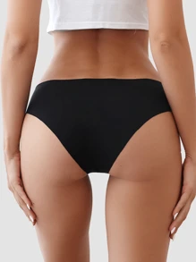 5pcs Sexy Women's Panties Seamless Panties Ice Silk Ultra-Thin Briefs Low Waist Traceless Lingerie Solid Color Panties Intimates Underwear