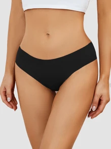 5pcs Sexy Women's Panties Seamless Panties Ice Silk Ultra-Thin Briefs Low Waist Traceless Lingerie Solid Color Panties Intimates Underwear