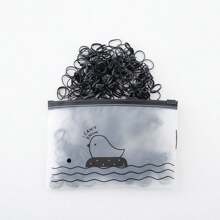 1000/1500 piezas Bandas de goma para el cabello desechables que no dañan el cabello, con buena resistencia y que no se rompen fácilmente. Cuerda para el cabello, accesorios diarios para el cabello, herramienta para rizar, útiles escolares, esenciales para viajes y vacaciones, accesorios para el cabello para mujeres