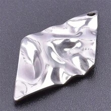5 szt. Stal nierdzewna 304 przesadny kształt geometryczny zawieszki Charms do samodzielnego tworzenia biżuterii, pasujące do naszyjnika, bransoletki, kolczyków