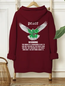 Women Sweatshirts - 紫紅色 - 查看 1