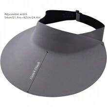 1 pieza Sombrero de sol ancho para mujer de verano con cola de caballo sin costuras, sombrero de sol plegable para playa con protección UV, apto para chicas jóvenes