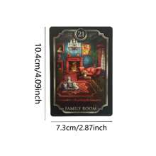 Karty Oracle w języku angielskim Talia 39 kart/zestaw dla rodziny, przyjaciół, rozrywki na imprezę, wróżbiarstwa, gry planszowe, karty do gry, talia kart Oracle, tkanina Tarota