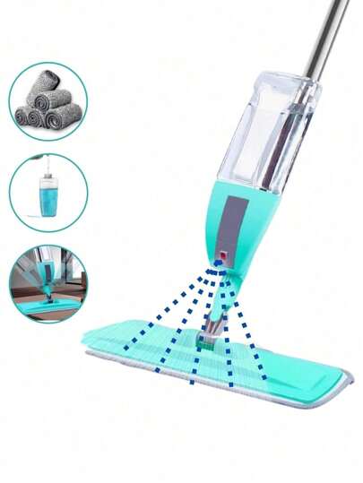 Mop Spray Magico Esfregão Com Reservatorio Rodo De Limpeza Microfibra Refil