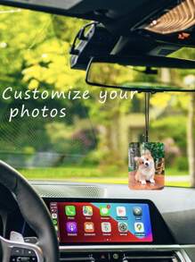 Customized Photo Decorations, Long Acrylic Car Interior Decorations, Graduation Birthday Baby Memorial Wedding Anniversary, Customized Artwork Design Ornamental,Waterproof Exquisite Custom,Personalized,Unique Ideal Gifts For Him Her,Boyfriend,Girlfriend,Dad,Mom,Family,Friends For Anniversaries,For Valentine's Day,For Mother's Day,For Birthdays,For Children's Day,For Father's Day,For Weddings,For Graduation,For Housewarming Car, Valentine Day, Valentine Day Decor,Customized Crafts,Vintage,Home & Living,Haunt Your Home,Souvenirs,Reusable,Adorable,High-Quality,Elegant Living,Artful Living - Multicolor - View 4