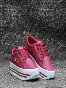 Women Wedge Sneakers - Màu Tím - Xem 2