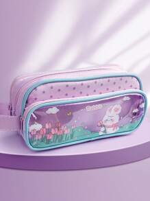 3-Layer Transparent Exam-Specific Student Pencil Case High Capacity Stationery Pouch, 2024 New Arrival Unisex INS Style Pencil Case - Multicolor - View 9