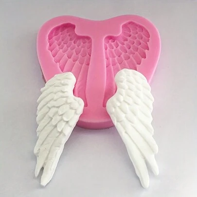 1 个翼形硅胶模具，适用于 DIY 装饰、蜡烛和肥皂制作