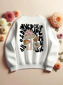 Women Sweatshirts - White - View 1