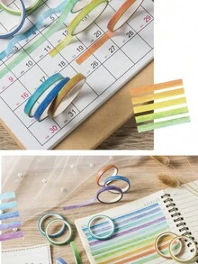 (10pcs/Box) Washi Paper Sticker Tape Set For DIY Scrapbooking And Journal Decorating - C (10pc/box) - View 6