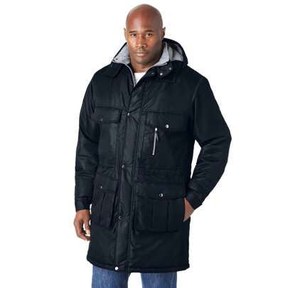 KingSize Men's Big  Tall Longer-Length Boulder Creek By KingSize Fleece-Lined Parka