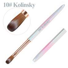Kolinsky Acryl Nagelbürste Größe 12 - Nagelbürsten für Acryl Anwendung - Acryl Puder Bürste für Nail Art - Acryl Nagelbürste für professionelle Maniküre DIY Zuhause Salon