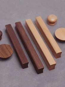 1 Tủ Gỗ Tủ Áo Ngăn Kéo Tủ Quần Áo Tay Cầm Kéo Núm Hiện Đại Quả Óc Chó Sồi - Vật liệu gỗ - Xem 3