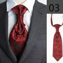 1 件男士香港结细领带，适合西装和派对男士领带