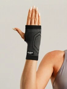 JINGBA SUPPORT 1pc Compression Breathable Wrist Support Sleeve, Suitable For Kettlebell Lifting Sports, Wrist Protection - Black - View 6