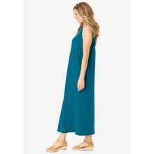 WOMAN WITHIN Woman Within Women's Plus Size Sleeveless Scoopneck Dress