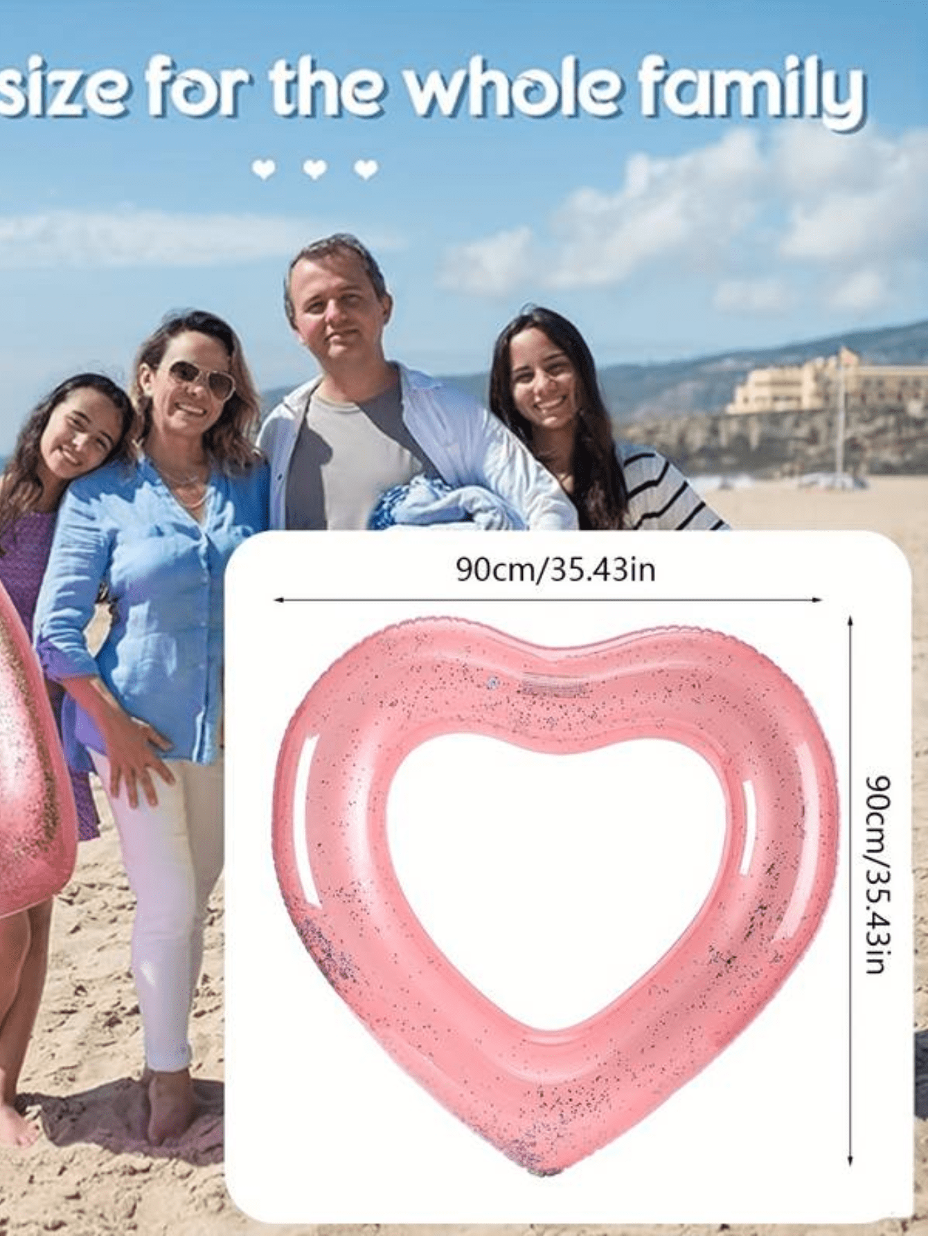 Swimming Inflatable Ring Pool Float For Adults Floating Lounger Large