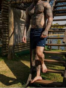 Men Shorts - Màu xanh hải quân - Xem 2