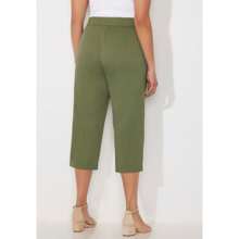 CATHERINES Catherines Women's Plus Size Stretch Knit Waist Cargo Capri