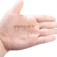 6對2mm鍍金外科鋼軟骨刺穿微型耳釘套裝，時尚簡約風格方形鋯石耳釘，適合女男士珠寶禮物 - 2mm耳釘 - 查看 7