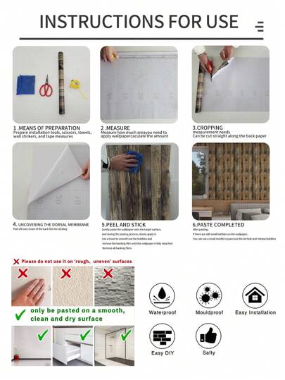 1pc Vintage Groen Plants Bloemen Waterproof Anti Fouling Self Adhesive Wallpaper, Ideal Home ation, Kitchen Cabinets, Room Background Renovation,Renovation Stickers Peel Wand Panels,Wall Paper, Wallpapers, ation Items Refresh Your Home,Rama Birthday Graduation view 11