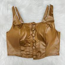 Women Tank Tops & Camis - 棕色 - 查看 1