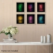 1 Poster Tranh Giấy Khoa Học Đèn Neon MELATONIN - Nguyên Tố Hóa Học THC Bắt Mắt Nghệ thuật treo tường nhà và văn phòng, lớp học, phòng thu. - Màu xanh lam - Xem 11