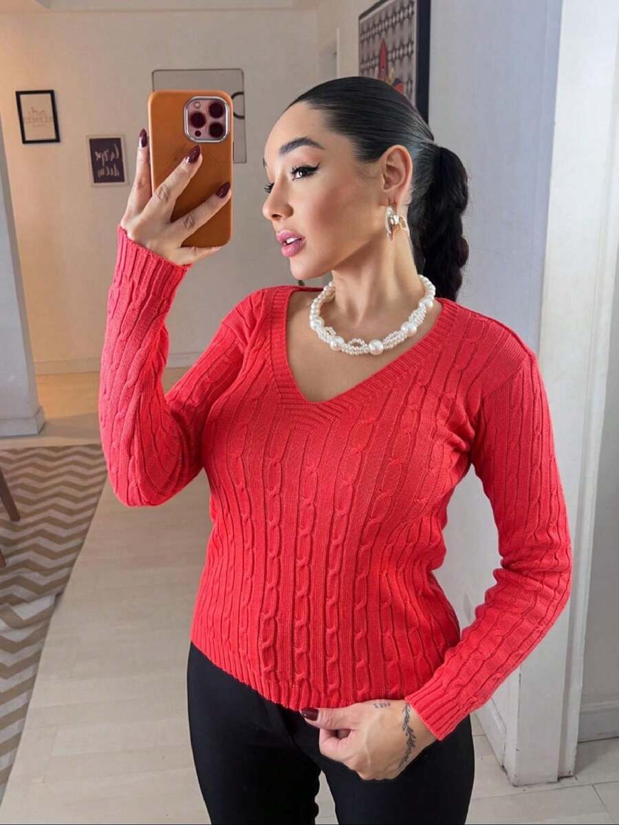 Women Cardigans - trái cam - Xem 1