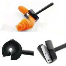 A Multi-Function Vegetable Curler, Garnishing And Cutting Tool For Kitchen Use - Black - View 6
