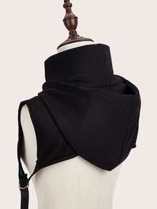 Men's Stylish Windproof And Dustproof Detachable Hooded Dickey Collar With Adjustable One-Size-Fits-All Tie Design. Expertly Crafted From Soft Fabric, Tailored For Comfort, Ideal For Spring And Autumn Layering. - Multicolor - View 6