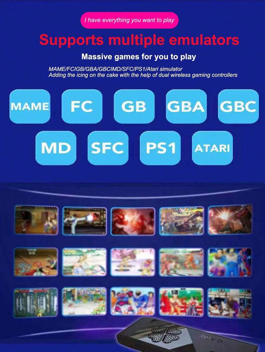 Christmas Decoration Home Retro TV Game Console 4k Dual Wireless Remote christmas-decoration-home-retro-tv-game-console-4k-dual-wireless-remote