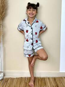 Young Girls Pajamas - Xám - Xem 2