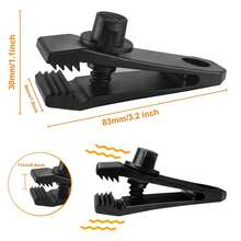 Clip de sujeción de lona de servicio pesado, abrazadera para toldo para campamento, lona para agricultura, cubiertas de piscina de automóviles, pantallas de proyectores de bote, tiendas con sistema de tornillo de bloqueo para lonas, toldos y cubiertas - Multicolor - Ver 3