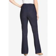 WOMAN WITHIN Woman Within Women's Plus Size Tall Bootcut Fineline Denim Jean
