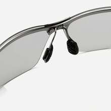 Classic Fashion Mirrored Aviator Fashion Glasses For Driving With Photochromic Polarized Lens Day And Night Use Shades Accessories - Black Frame Gray - View 3