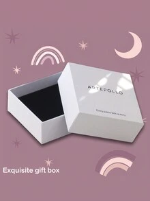 Artepollo 1 Cặp Bông Tai Vòng Bạc Sterling 925, Khảm Đá Cubic Zirconia Lấp Lánh, Tinh Tế & Dễ Thương, Bao Bì Hộp Quà Tặng, Quà Tặng Lý Tưởng Cho Trẻ Em, Bé Gái Hoặc Bạn Bè Sinh Nhật - Vàng - Xem 5