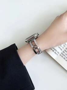 1pc 時尚金屬錶帶兼容蘋果手錶帶蘋果手錶42mm 38mm 40mm 41mm 44mm 45mm 49mm時尚智能手錶替換蘋果手錶皮帶系列Ultra2 Ultra SE2 SE 9 8 7 6 5 4 3 2 1男女適用 - 38mm/40mm/41mm - 查看 4