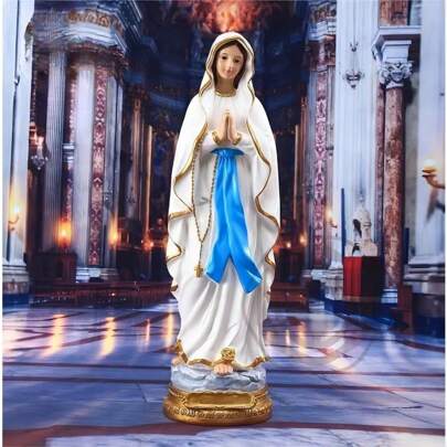 1 peça Estátua Clássica de Resina de Virgem Maria Lembrança Presente de Decoração Interior