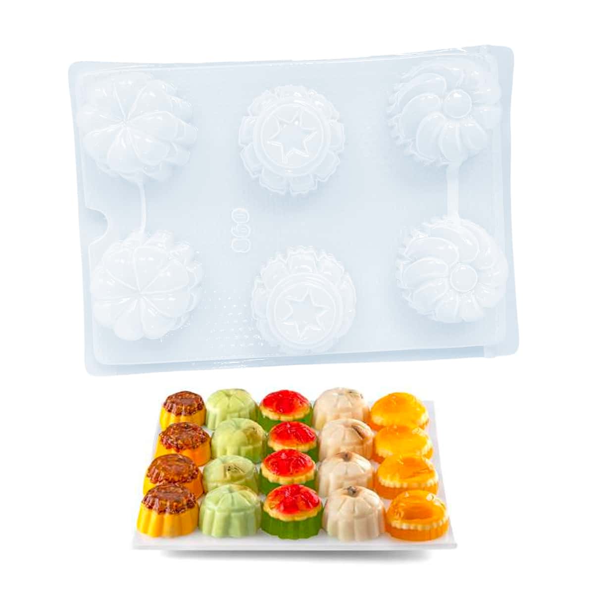 Creaciones Marypao Molde Para Gelatinas Individuales Surtido Tradicionales - Blanco - Ver 1