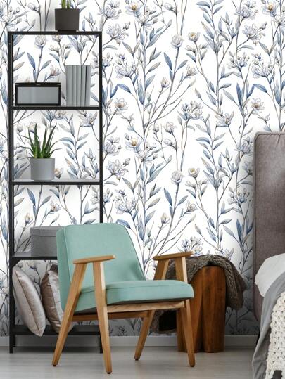 1pc Vintage Groen Plants Bloemen Waterproof Anti Fouling Self Adhesive Wallpaper, Ideal Home ation, Kitchen Cabinets, Room Background Renovation,Renovation Stickers Peel Wand Panels,Wall Paper, Wallpapers, ation Items Refresh Your Home,Rama Birthday Graduation view 3