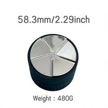 1入組51mm咖啡重力分配器，適用於所有51mm的濃縮咖啡濾杯，可兼容51mm德龍咖啡濾杯 - 黑色 - 查看 2