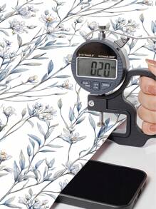 1 件复古绿色植物花卉图案防水防污自粘墙纸，非常适合家庭装饰、厨房橱柜、房间背景改造、翻新贴纸撕掉墙板、墙纸、壁纸、春季装饰物品刷新您的家、拉玛装饰贴纸礼物生日毕业 - 彩色 - 查看 4